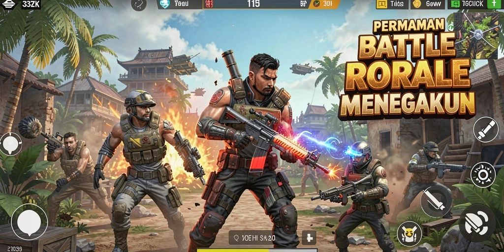 Tampilan gameplay seru dari 33ZK saat pertempuran berlangsung.