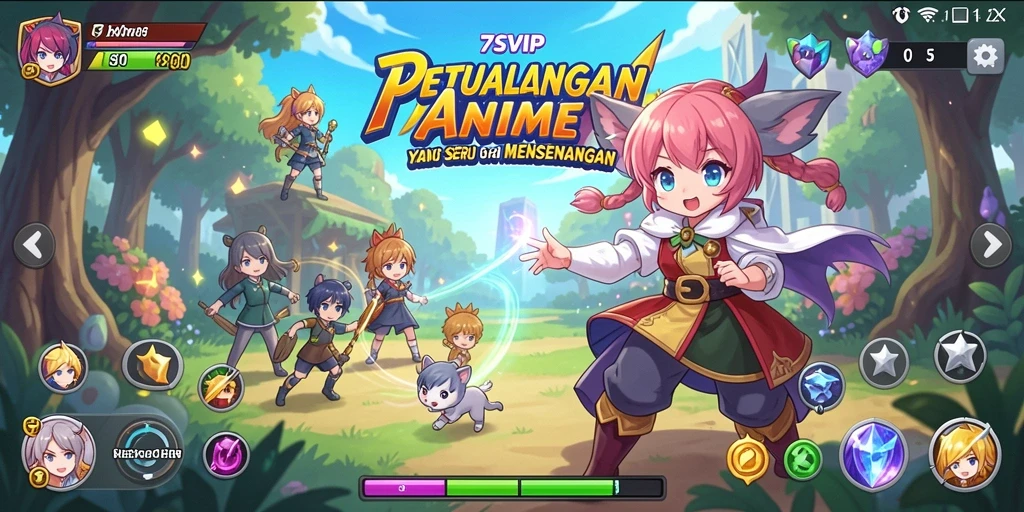 Tampilkan gameplay seru dan aksi karakter Anime yang menarik.