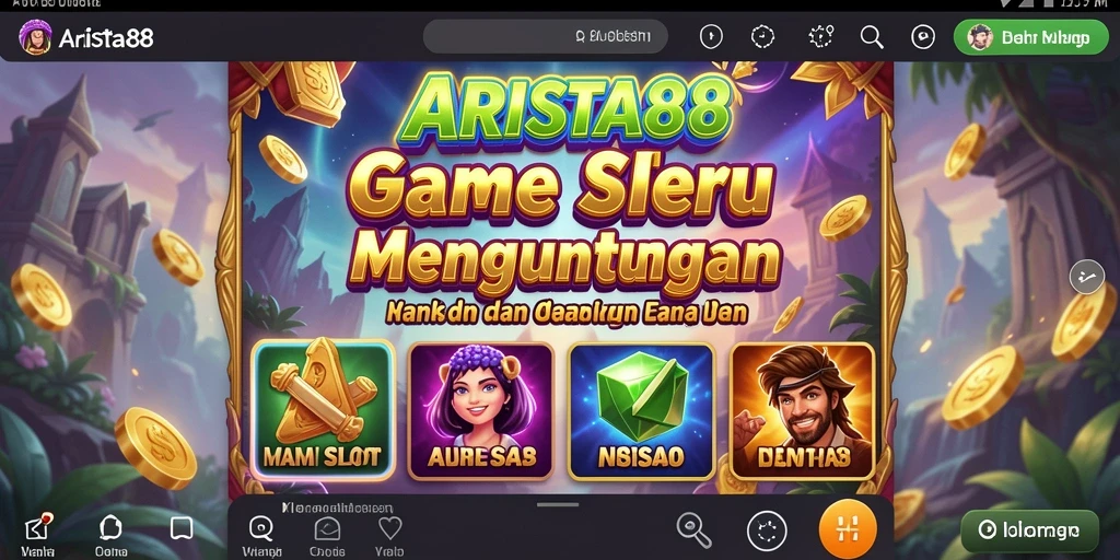 Tampilan gameplay ARISTA88 yang menarik di layar.