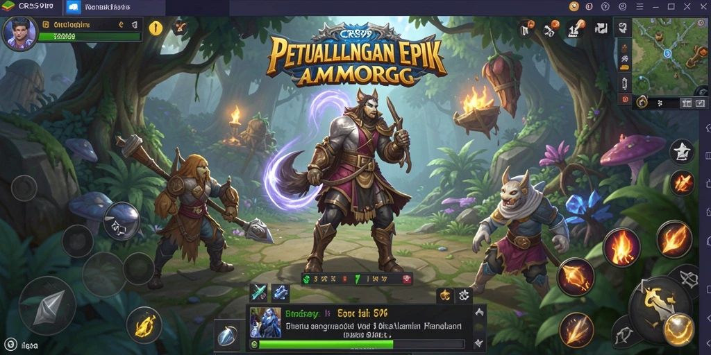 Tampilkan gameplay menegangkan dari CRS99 dengan banyak petualangan.