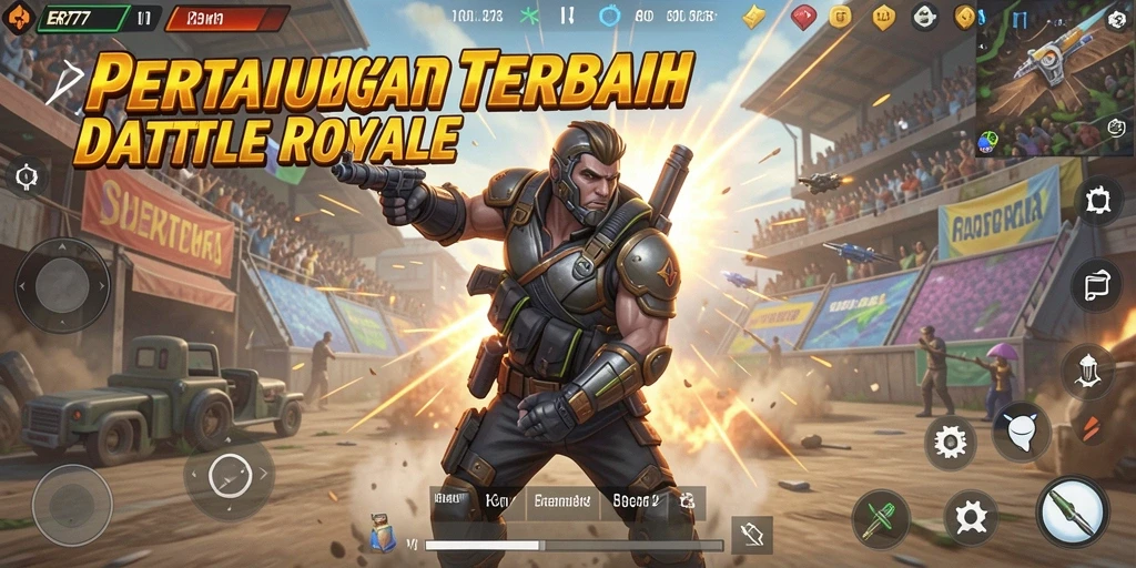Screenshot gameplay mengeksplorasi medan tempur seru di ER777.