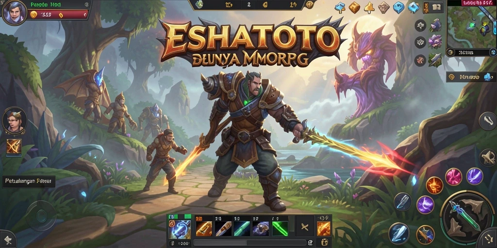 Gameplay seru ESHATOTO dalam dunia MMORPG.