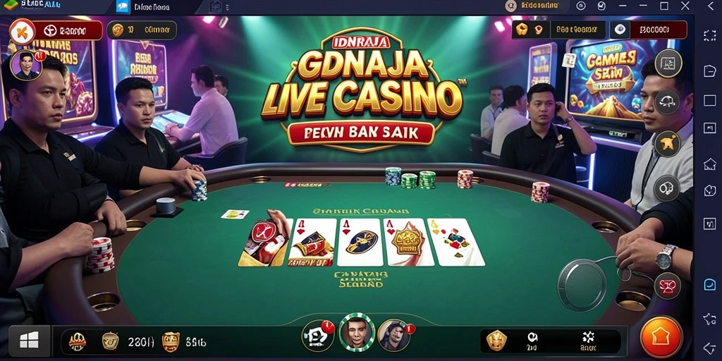Tampilan gameplay Live Casino yang menarik di IDNRAJA.