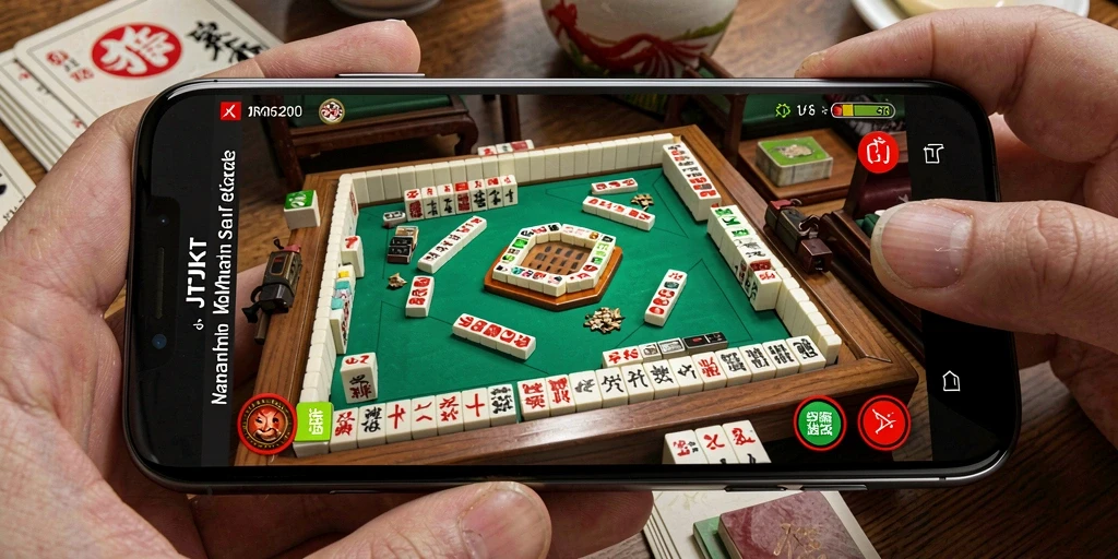 Screenshot JKTJKT menampilkan gameplay Mahjong yang seru dan menarik.