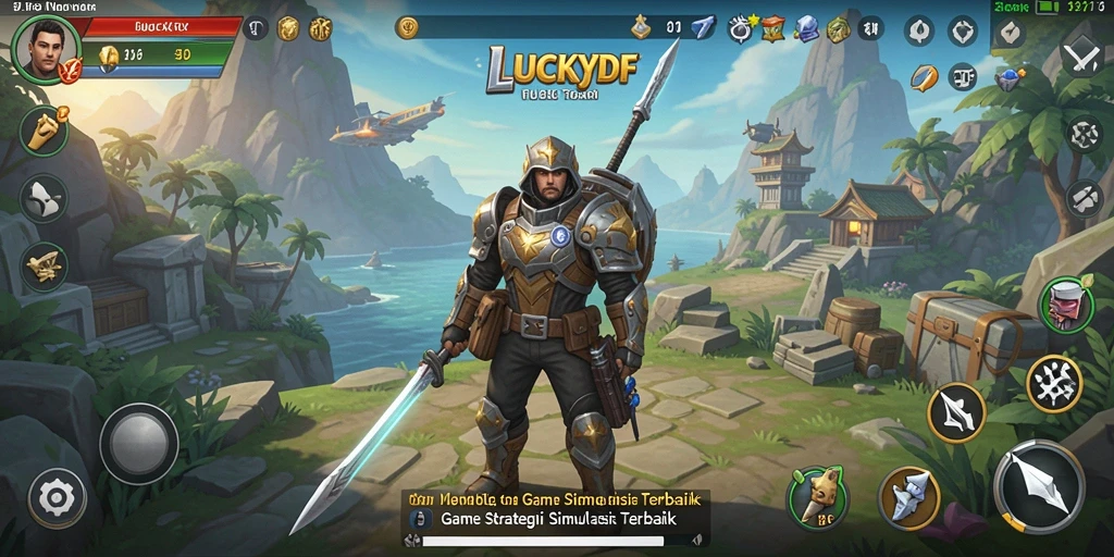 Tangkapan layar gameplay LUCKYDF yang menampilkan aksi strategi.
