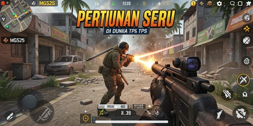 Tampilan gameplay MG525 yang menegangkan dan penuh aksi.