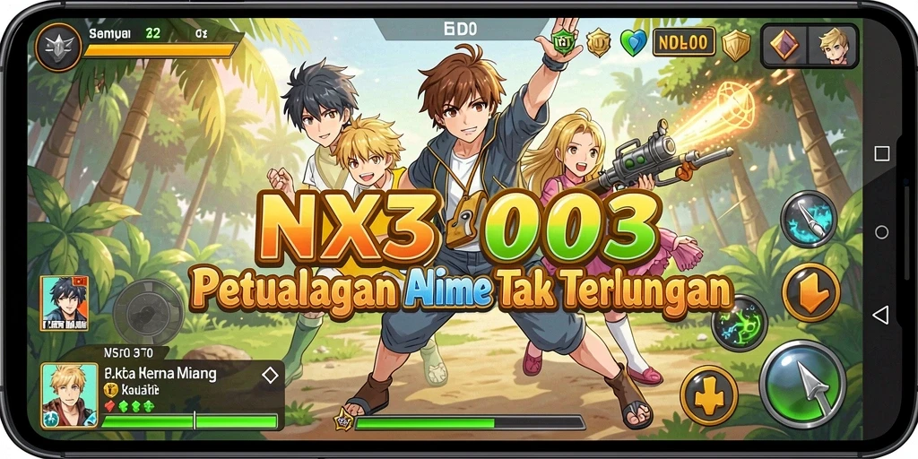 Gameplay NX303 yang penuh aksi dan karakter Anime yang menarik.