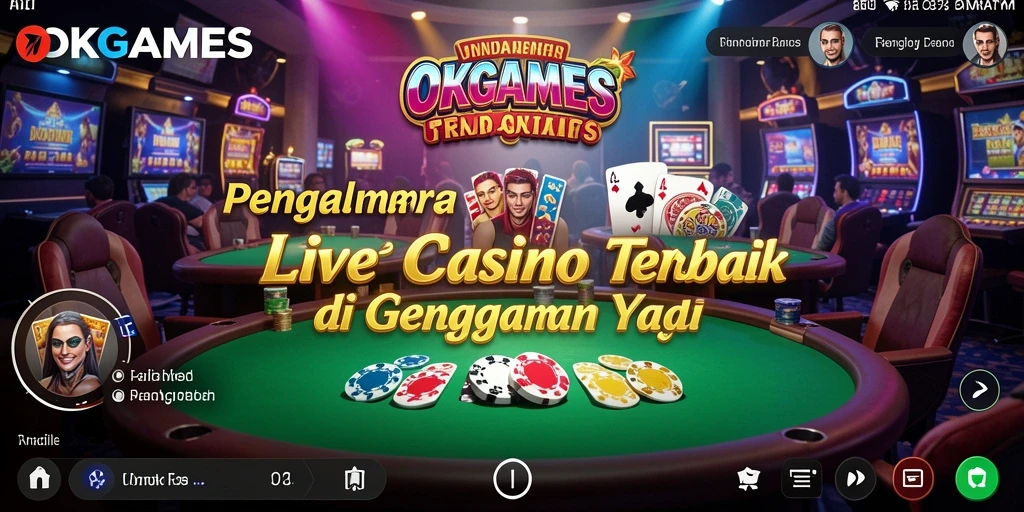Tampilan main Live Casino yang menyenangkan dan interaktif.