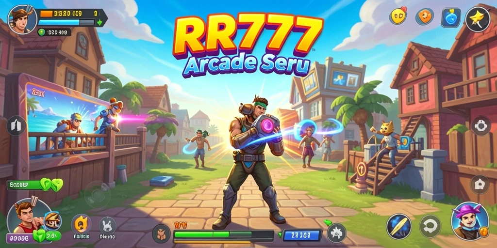 Tangkapan layar gameplay RR777 menampilkan keseruan permainan Arcade.