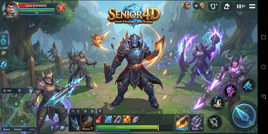 Tampilan gameplay SENIOR4D yang menakjubkan dalam dunia MMORPG.