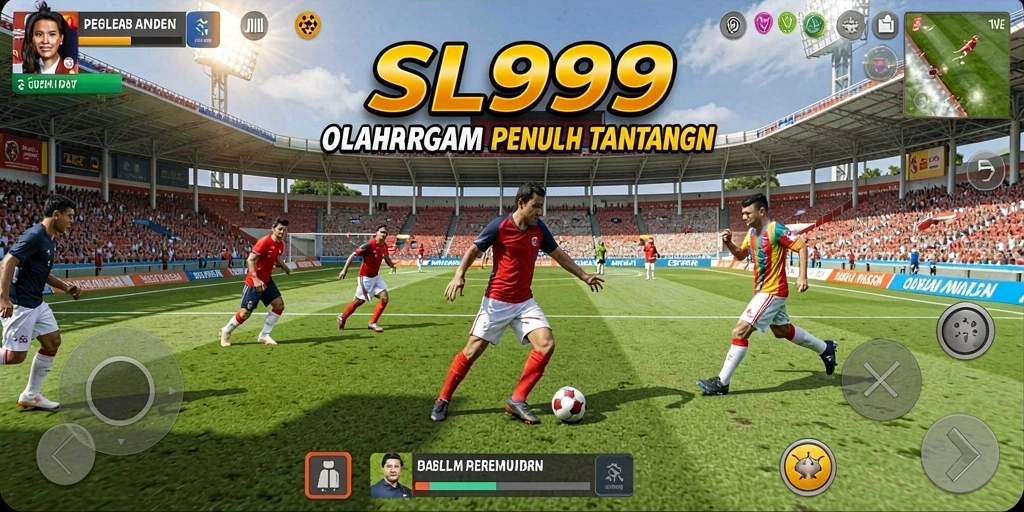 Screenshot SL999 menampilkan aksi seru dalam pertandingan olahraga.