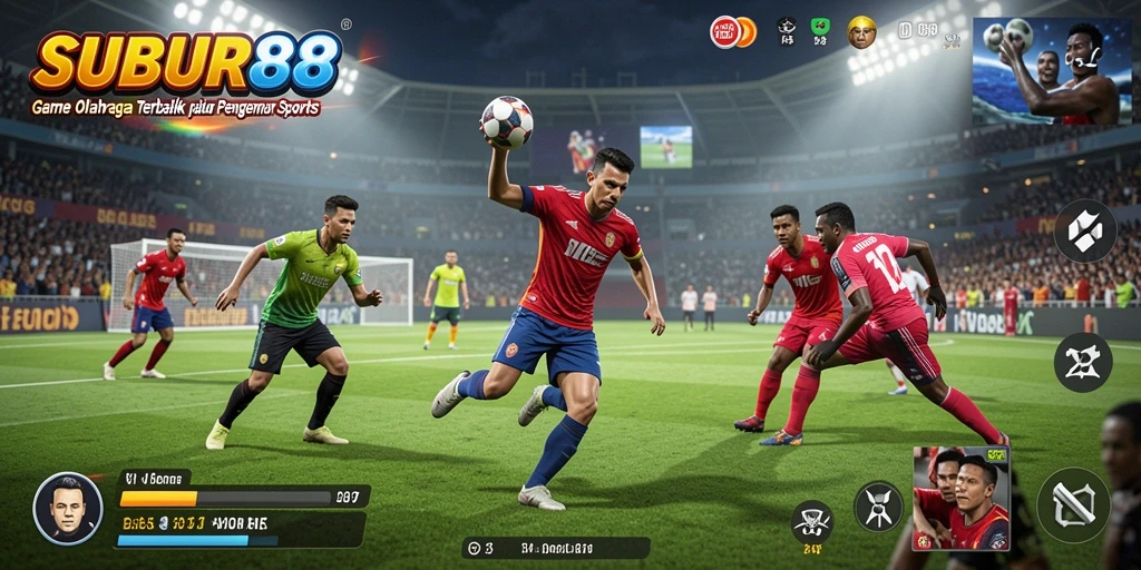 Tampilan gameplay SUBUR88 yang mengasyikkan dan penuh aksi olahraga.