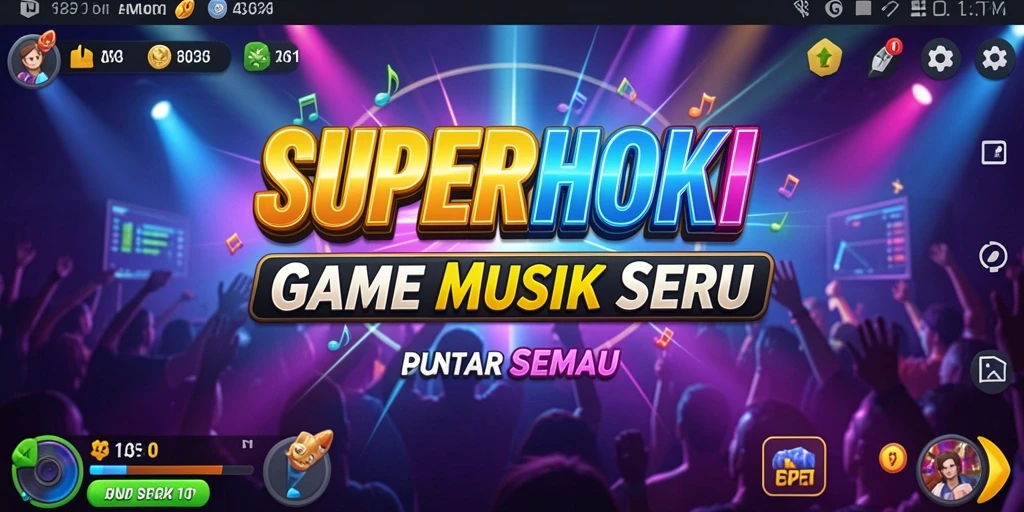 Tampilan gameplay SUPERHOKI yang mengagumkan dan interaktif.