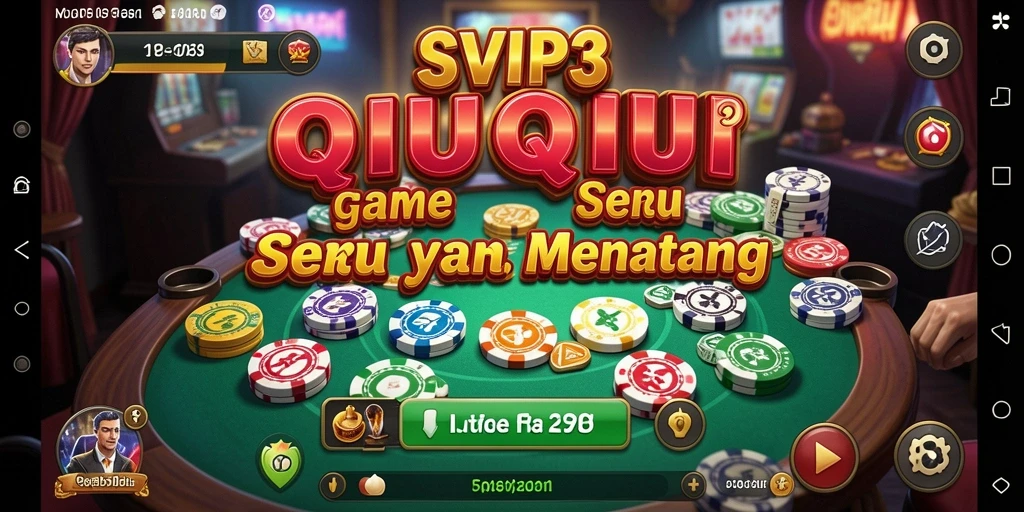 Tampilan gameplay seru di SVIP3 yang menampilkan aksi QiuQiu.