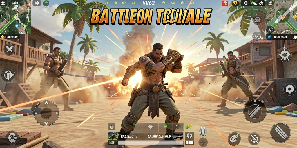 Gameplay seru dan mendebarkan di dunia Battle Royale.