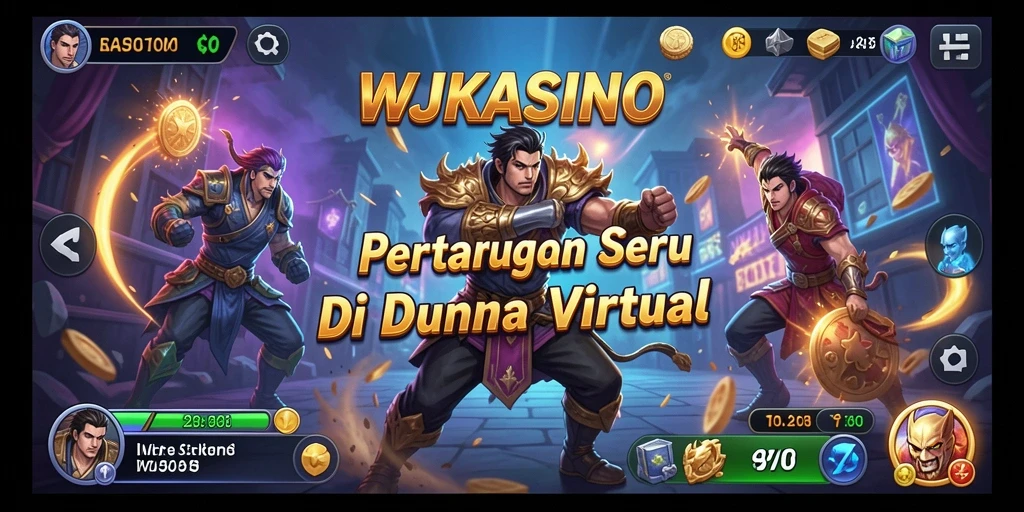 Gameplay seru WJKASINO dengan pertarungan yang mendebarkan.